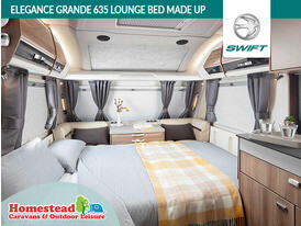 Swift Elegance Grande 635 Lounge with Bed Made Up