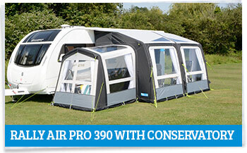 Kampa Rally AIR Pro 390 with Conservatory