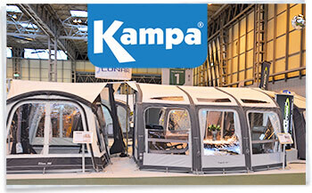 2017Kampa display at the NEC Motorhome and Caravan Show