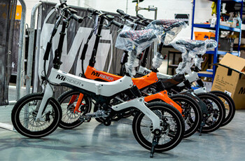 elecric bikes in warehouse