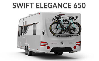 Swift Elegance 650 Rear with Bike Rack