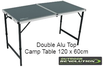 double alu camp table