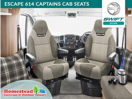 Swift Escape 614 Captains Cab Seats