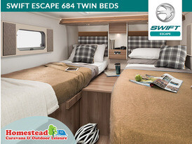Swift Escape 684 Twin Beds