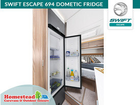 Swift Escape 694 Dometic Fridge