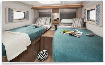 Swift Escape 684 Twin Bed