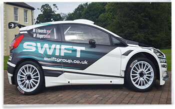 2017 Swift Rally Car side view