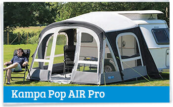 Kampa POP AIR Pro set up in a field