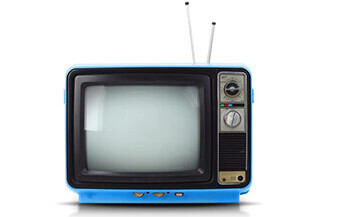 Old fashioned TV set