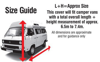 Maypole Camper Van Cover sizes