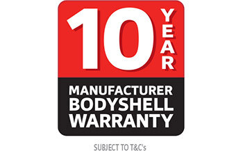 10 Year Manufacturer Bodyshell Warranty logo