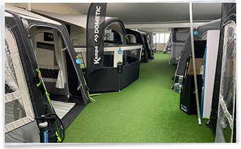 2020 Kampa Dometic awning showroom