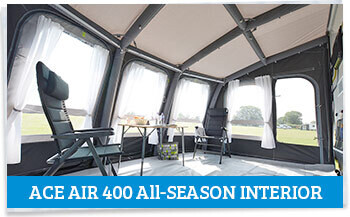 Kampa Ace AIR 400 All Season interior