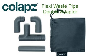 colapz flexi waste pipe double adaptor