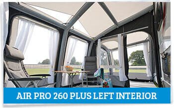 Kampa Rally AIR Pro 260 Left interior