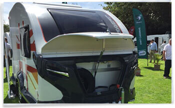 Swift Basecamp Caravan Front Storage