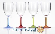 flamefield stemmed party wine goblet