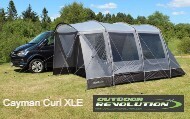 outdoor revolution cayman curl xle driveaway awning