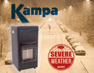 On the back of recent Severe Weather Warnings, we thought now might be a good time to tell you about our Kampa Cabinet Heaters